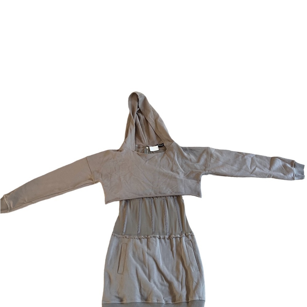 New M size dress mini length, has a corset underneath and a crop hoodie over A5. - Picture 1 of 6